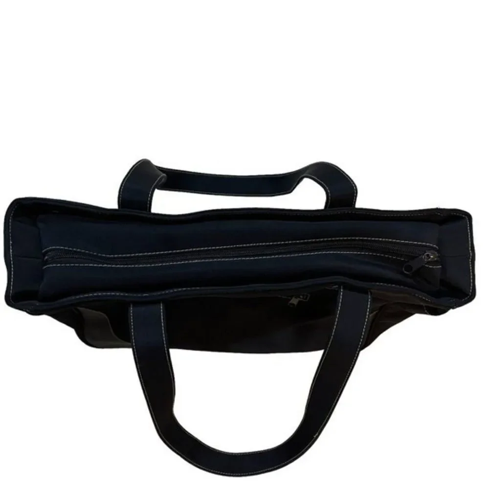 KD Kicker & David Design Navy Blue Diaper Bag Bottle Holder Multipurpose Tote